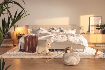 Ella Familjesäng Sängpaket 280x200  cm - (+Fler val) Beige - Möbler - Säng - Kontinentalsäng