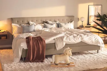 Ella Familjesäng Sängpaket 280x200  cm - (+Fler val) Mullvad - Möbler - Säng - Kontinentalsäng