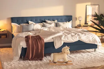 Ella Familjesäng Sängpaket 280x210  cm - (+Fler val) Mörkblå - Möbler - Säng - Kontinentalsäng
