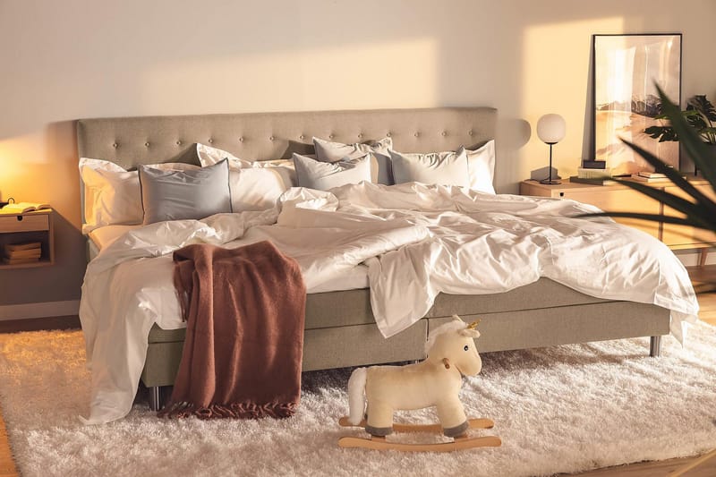 Ella Familjesäng Sängpaket 280x210  cm - (+Fler val) Mullvad - Möbler - Säng - Kontinentalsäng