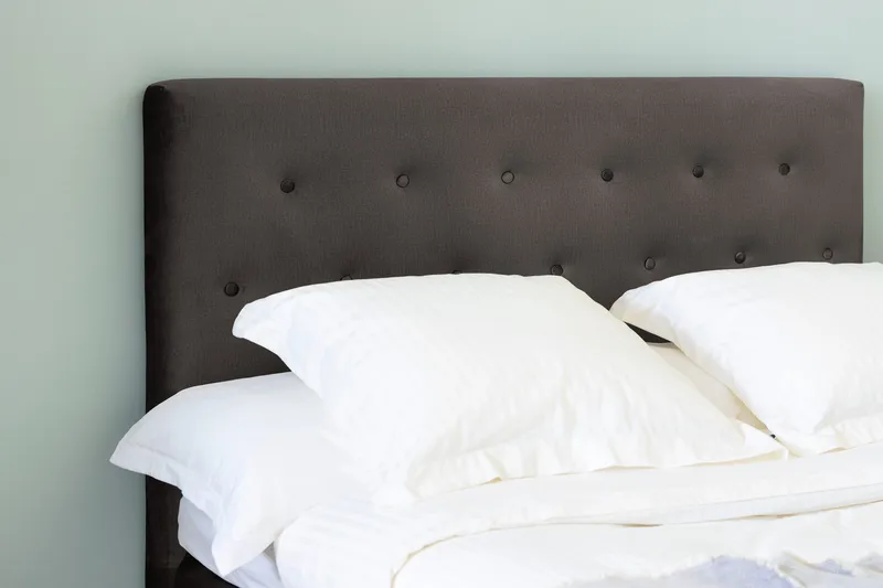 Ella Kontinentalsäng 120x200cm - Mörkgrå/Sammet - Möbler - Säng - Kontinentalsäng