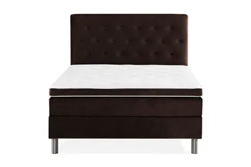 Ella Kontinentalsäng 140x200cm - Brun/Sammet - Möbler - Säng - Kontinentalsäng