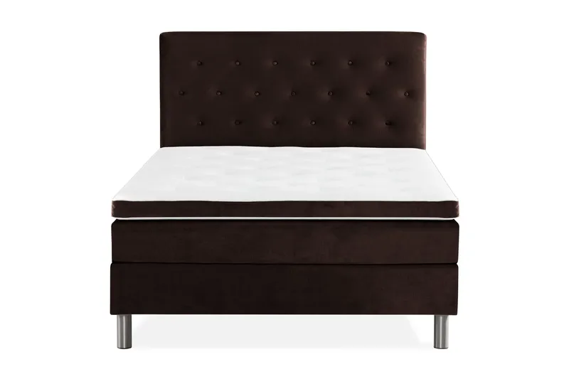 Ella Kontinentalsäng 140x200cm - Brun/Sammet - Möbler - Säng - Kontinentalsäng