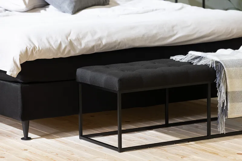 Ella Kontinentalsäng 160x200cm - Svart - Möbler - Säng - Kontinentalsäng