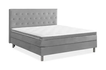Ella Kontinentalsäng 180x200cm - Grå/Sammet - Möbler - Säng - Kontinentalsäng