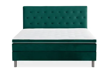 Ella Kontinentalsäng 180x200cm - Grön/Sammet - Möbler - Säng - Kontinentalsäng