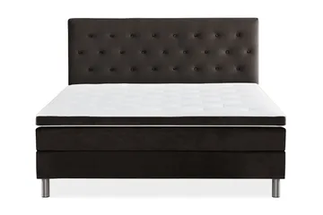 Ella Kontinentalsäng 180x200cm - Mörkgrå/Sammet - Möbler - Säng - Kontinentalsäng