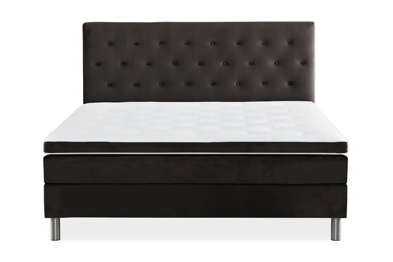 Ella Kontinentalsäng 180x200cm - Mörkgrå/Sammet - Möbler - Säng - Kontinentalsäng