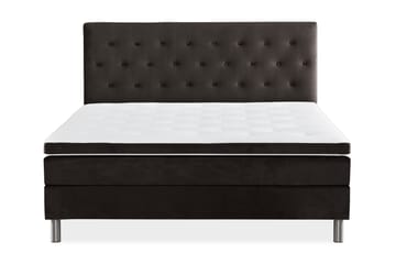 Ella Kontinentalsäng 180x200cm - Mörkgrå/Sammet - Möbler - Säng - Kontinentalsäng