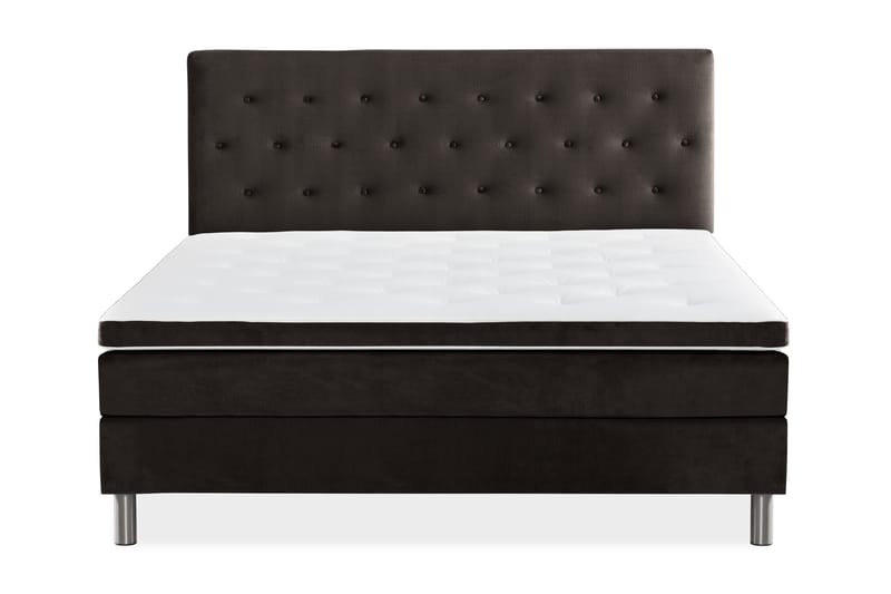 Ella Kontinentalsäng 180x200cm - Mörkgrå/Sammet - Möbler - Säng - Kontinentalsäng