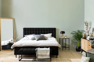 Ella Kontinentalsäng 180x200cm - Svart - Möbler - Säng - Kontinentalsäng