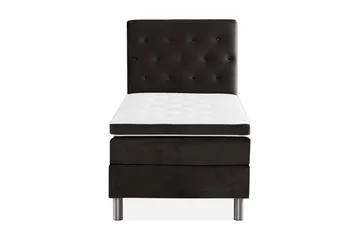 Ella Kontinentalsäng 90x200cm - Mörkgrå/Sammet - Möbler - Säng - Kontinentalsäng