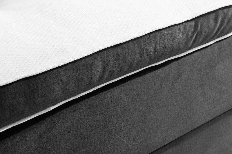 Ella Kontinentalsäng 90x200cm - Mellangrå/Sammet - Möbler - Säng - Kontinentalsäng