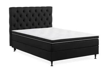 Ella Sängpaket 120x200 cm Djuphäftad Gavel - Svart - Möbler - Säng - Enkelsäng
