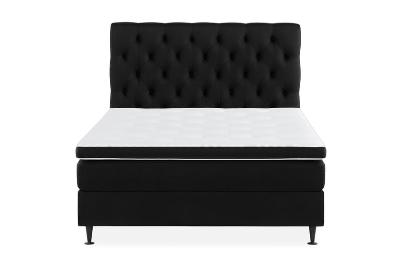 Ella Sängpaket 120x200 cm Djuphäftad Gavel, Svart