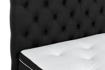 Ella Sängpaket 120x200 cm Djuphäftad Gavel - Svart - Möbler - Säng - Enkelsäng