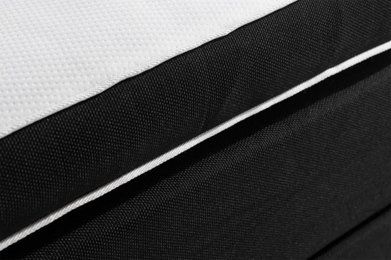 Ella Sängpaket 120x200 cm Rutig Gavel - Svart - Möbler - Säng - Enkelsäng