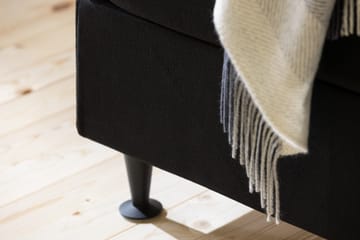 Ella Sängpaket 120x200 cm Rutig Gavel - Svart - Möbler - Säng - Enkelsäng