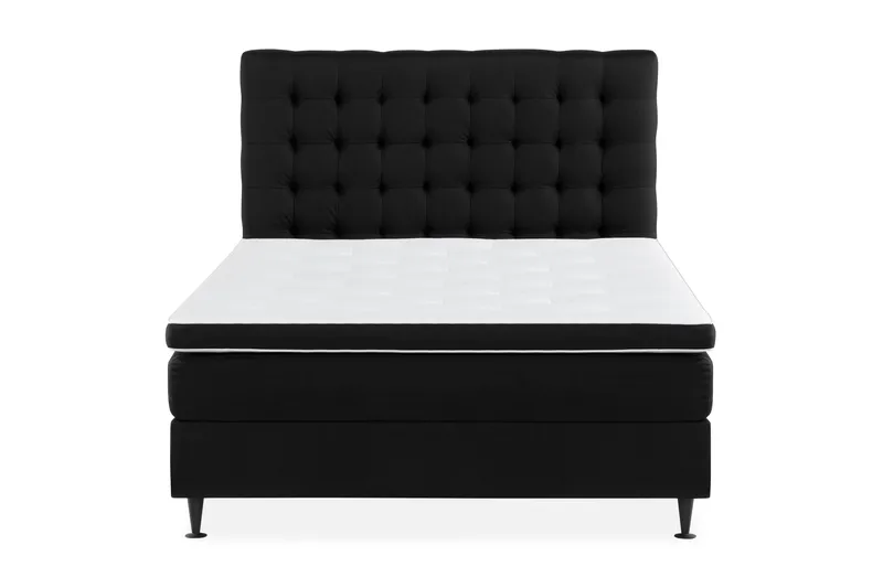 Ella Sängpaket 120x200 cm Rutig Gavel, Svart