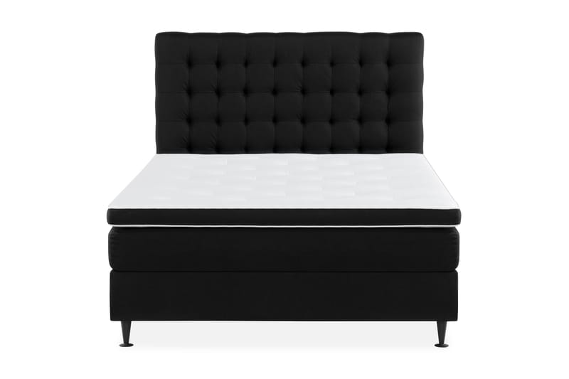 Ella Sängpaket 120x200 cm Rutig Gavel, Svart