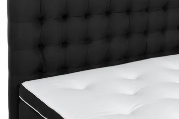 Ella Sängpaket 120x200 cm Rutig Gavel - Svart - Möbler - Säng - Enkelsäng