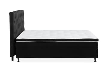 Ella Sängpaket 160x200 cm Djuphäftad Gavel - Svart - Möbler - Säng - Kontinentalsäng