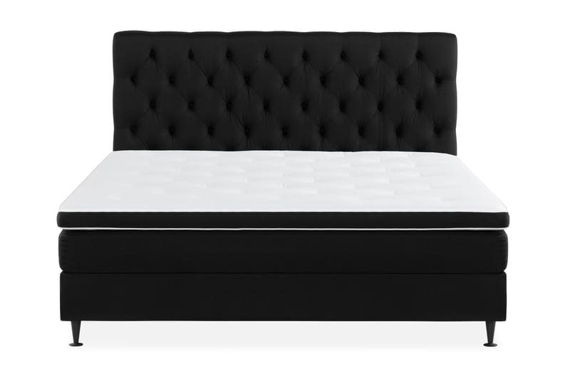 Ella Sängpaket 180x200 cm Djuphäftad Gavel, Svart