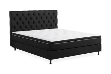 Ella Sängpaket 180x200 cm Djuphäftad Gavel - Svart - Möbler - Säng - Kontinentalsäng