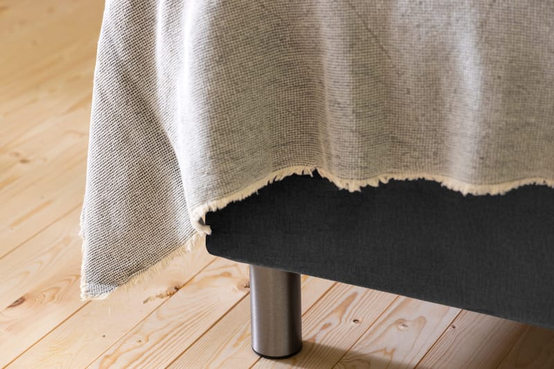 Ella Sängpaket 180x200 cm Knapp Gavel - Mörkgrå/Sammet - Möbler - Säng - Kontinentalsäng