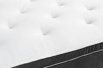 Ella Sängpaket 180x200 cm Rutig Gavel - Mörkgrå/Sammet - Möbler - Säng - Kontinentalsäng