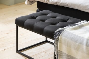 Ella Sängpaket 180x200 cm Rutig Gavel - Svart - Möbler - Säng - Kontinentalsäng