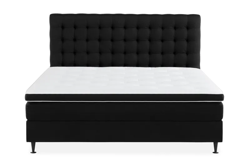 Ella Sängpaket 180x200 cm Rutig Gavel - Svart - Möbler - Säng - Kontinentalsäng