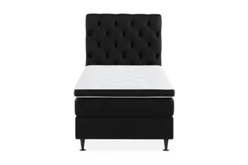 Ella Sängpaket 90x200 cm Djuphäftad Gavel - Svart - Möbler - Säng - Enkelsäng