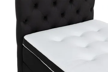 Ella Sängpaket 90x200 cm Djuphäftad Gavel - Svart - Möbler - Säng - Enkelsäng