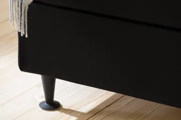 Ella Sängpaket 90x200 cm Djuphäftad Gavel - Svart - Möbler - Säng - Enkelsäng