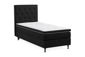 Ella Sängpaket 90x200 cm Knapp Gavel - Svart - Möbler - Säng - Enkelsäng