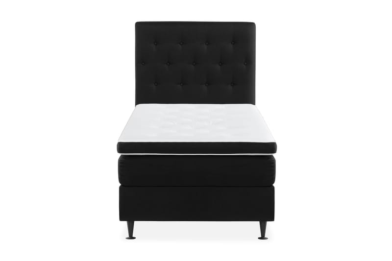 Ella Sängpaket 90x200 cm Knapp Gavel, Svart