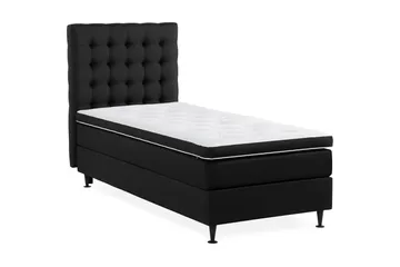 Ella Sängpaket 90x200 cm Rutig Gavel - Svart - Möbler - Säng - Enkelsäng