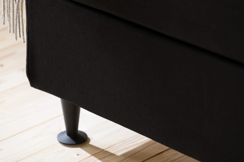 Ella Sängpaket 90x200 cm Rutig Gavel - Svart - Möbler - Säng - Enkelsäng