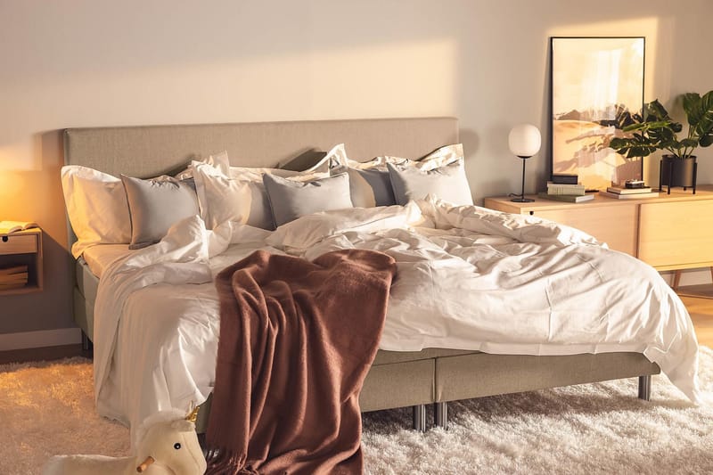 Familjesäng Sängpaket Rebeca 240x200 cm - (+Fler val) Mullvad - Möbler - Säng - Kontinentalsäng