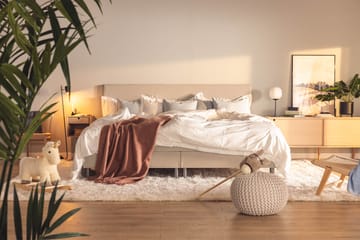 Familjesäng Sängpaket Rebeca 240x210 cm - (+Fler val) Beige - Möbler - Säng - Kontinentalsäng