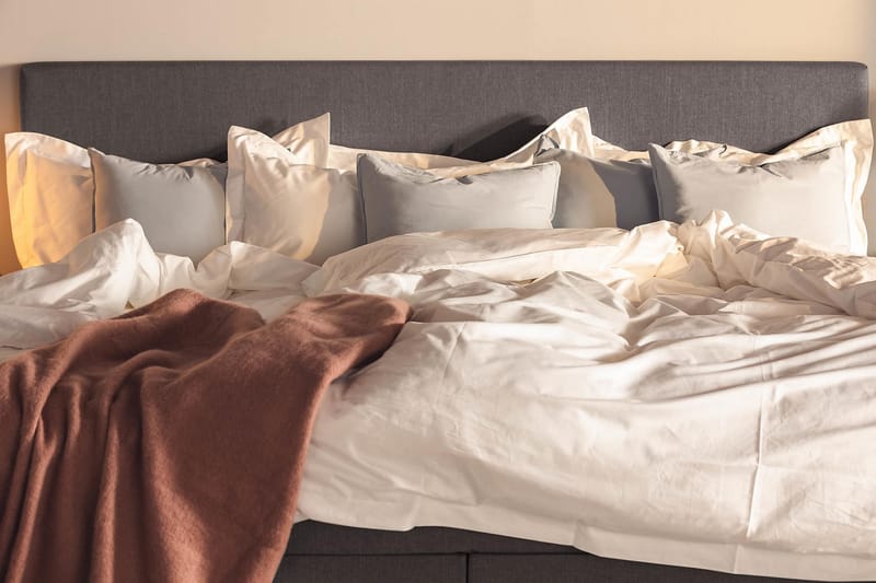 Familjesäng Sängpaket Rebeca 240x210 cm - (+Fler val) Mörkgrå - Möbler - Säng - Kontinentalsäng