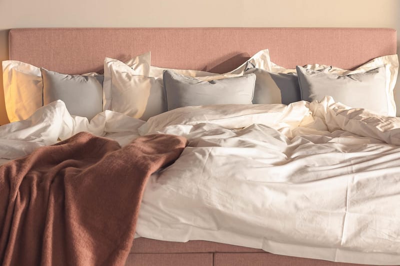 Familjesäng Sängpaket Rebeca 240x210 cm - (+Fler val) Rosa - Möbler - Säng - Kontinentalsäng