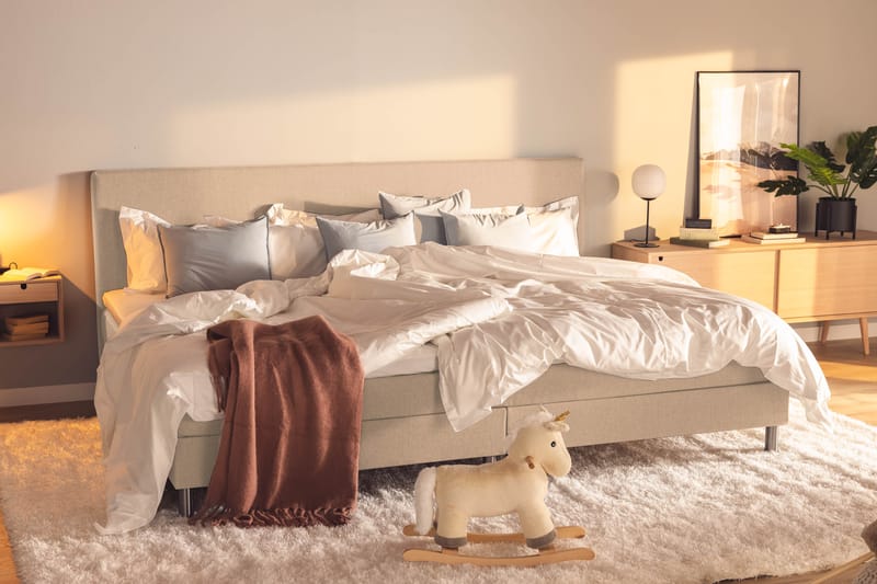 Familjesäng Sängpaket Rebeca 280x200 cm - (+Fler val) Beige - Möbler - Säng - Kontinentalsäng