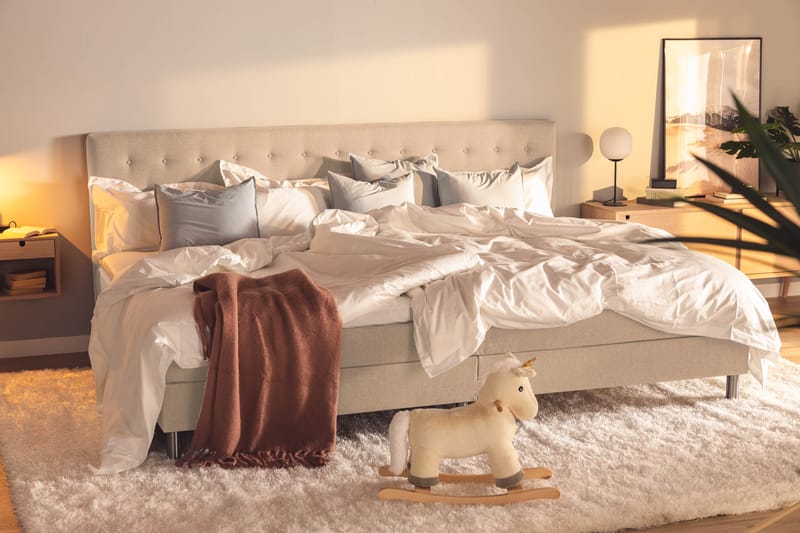 Familjesäng Sängpaket Rebeca 280x200 cm - (+Fler val) Beige - Möbler - Säng - Kontinentalsäng