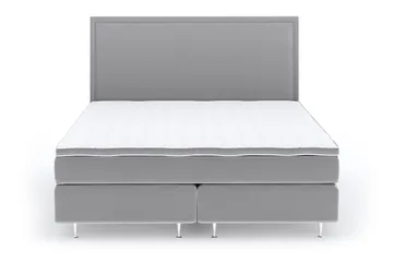 Faylor Lyx Velvet 180x200 cm - Ljusgrå - Möbler - Säng - Kontinentalsäng