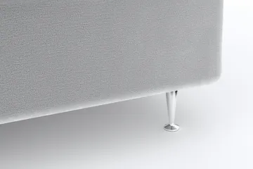 Faylor Lyx Velvet 180x200 cm - Ljusgrå - Möbler - Säng - Kontinentalsäng