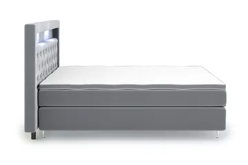 Faylor Lyx Velvet Sängpaket 180x200 - Ljusgrå - Möbler - Säng - Kontinentalsäng