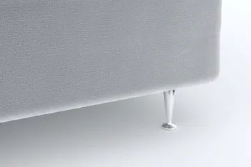 Faylor Lyx Velvet Sängpaket 180x200 - Ljusgrå - Möbler - Säng - Kontinentalsäng