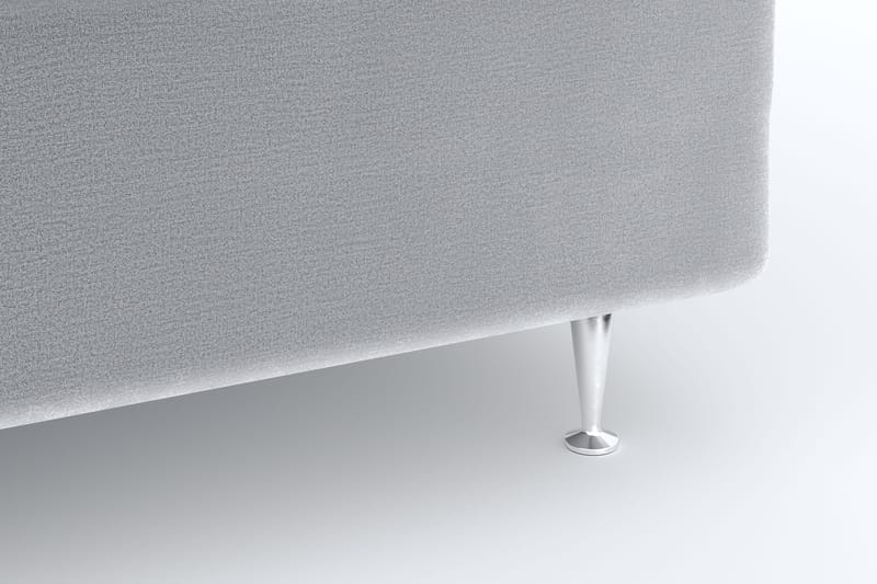 Faylor Lyx Velvet Sängpaket 180x200 - Ljusgrå - Möbler - Säng - Kontinentalsäng